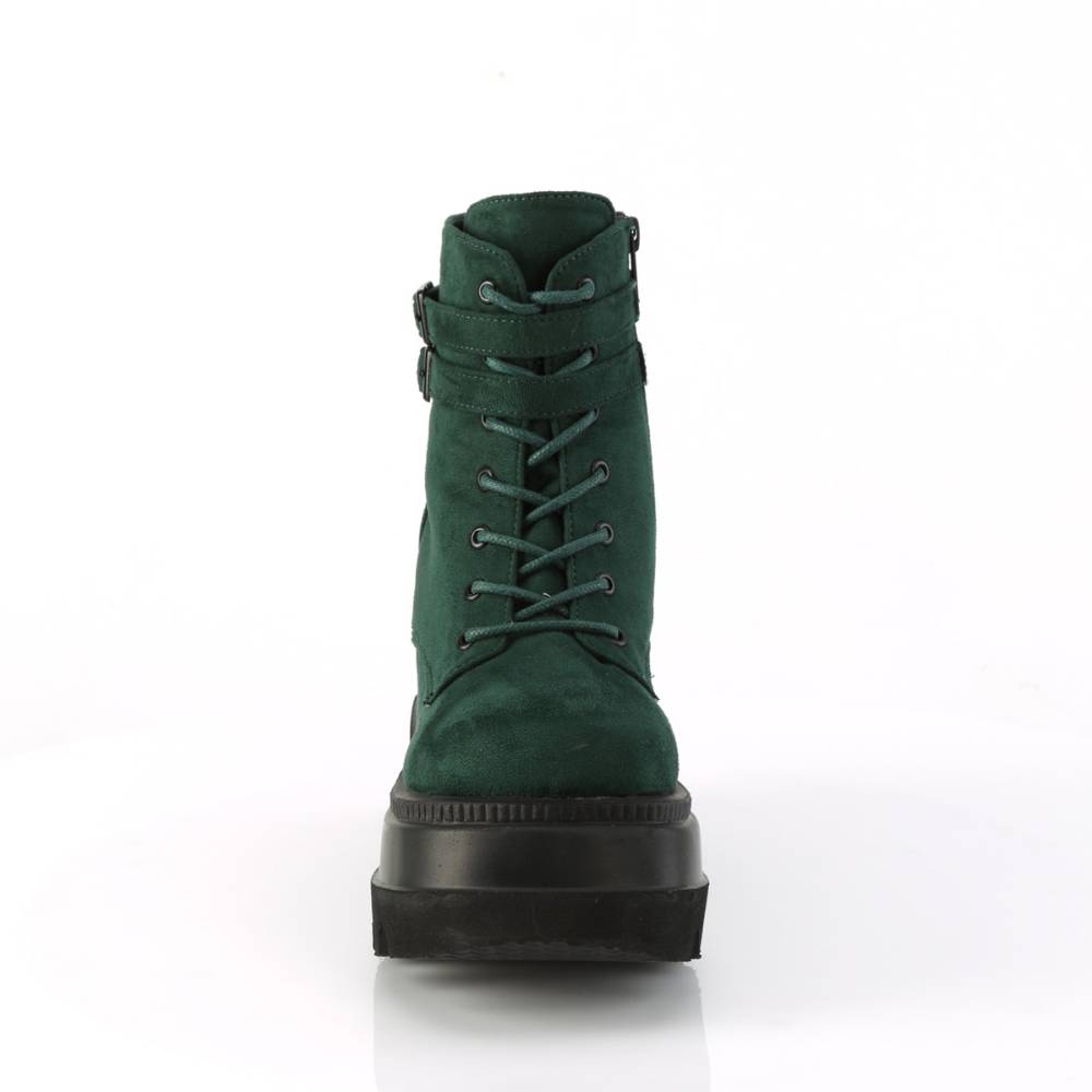 DemoniaCult - SHAKER-52 Bottes de plate-forme - Vert